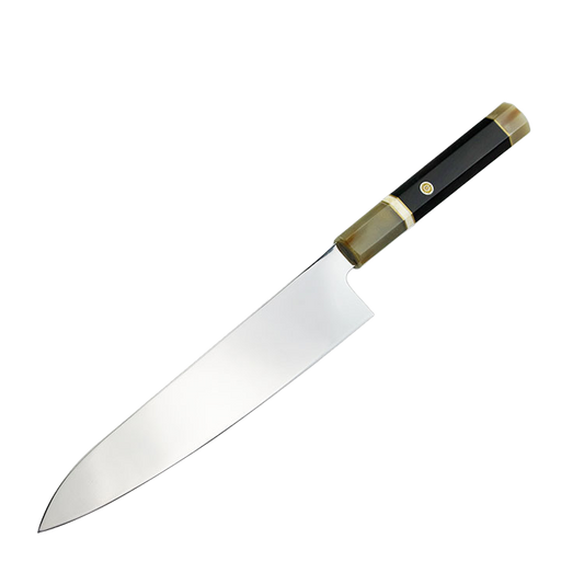 VG10 Chef's Knife | Mirror Finish | Double Horn Handle | Japanese Kiritsuke Knife