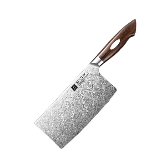 110 Layer Dual-core Damascus Cleaver