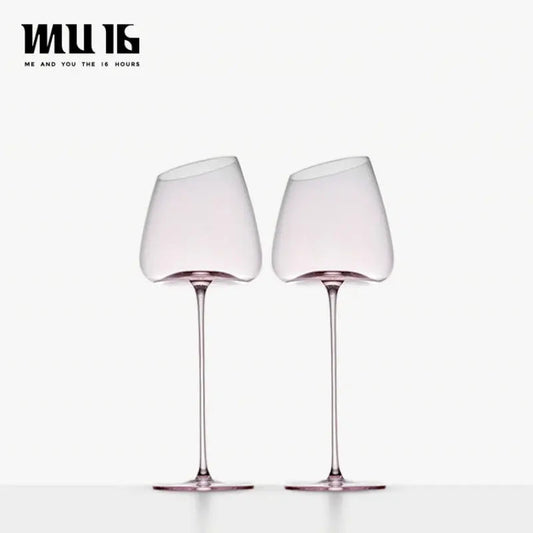 MU16 Flamingo Red Wine Cup Lead-Free Crystal Goblet