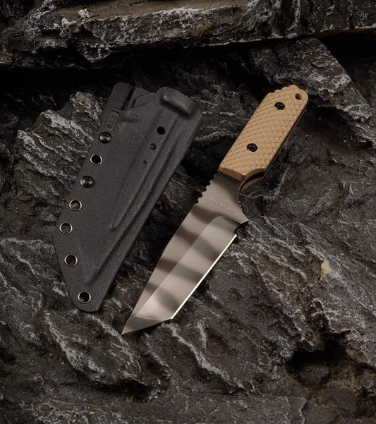 Outdoor Knife | CPM3V Alloy Steel | MS Series Seal Tiger Pattern Edition