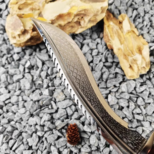 Outdoor Survival | Kukri Knife | Dragon Pattern