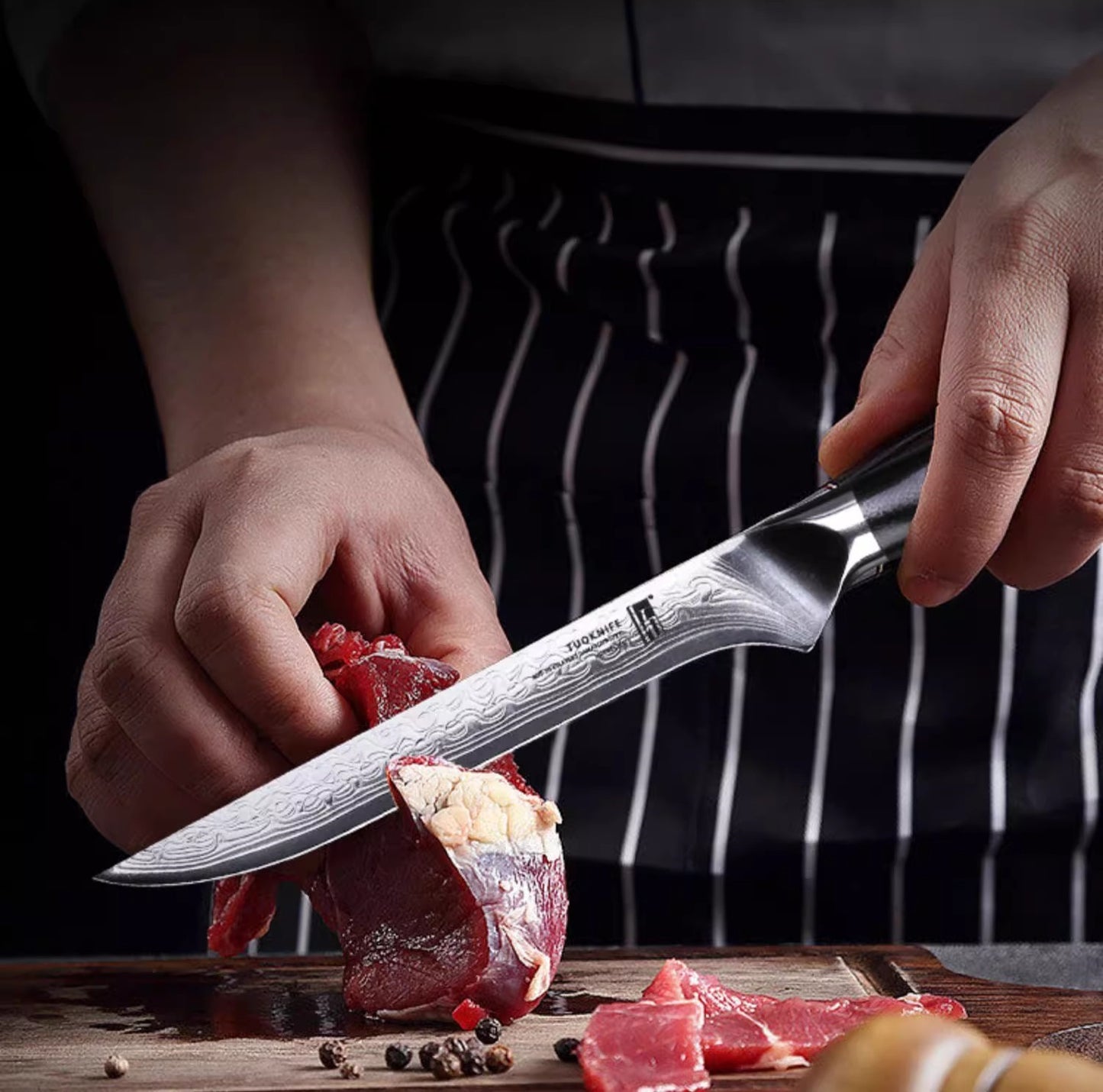 Boning knife | 45 Layer Damascus Steel | AUS-10