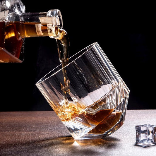 Cube Ice Whiskey Glass - K9 Crystal