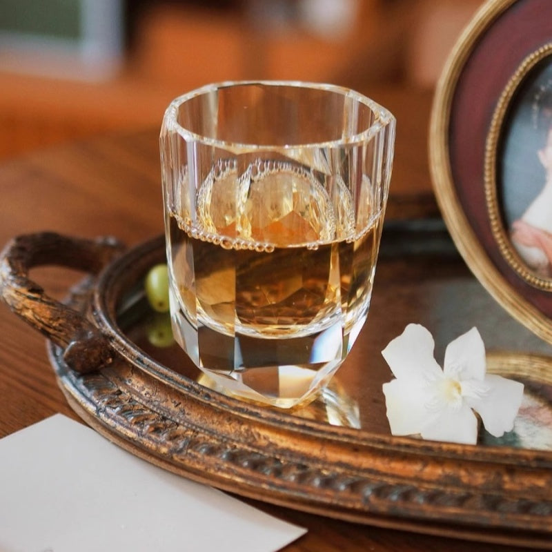 Cullinan K9 Crystal Whiskey Glass Rough Stone Cutting