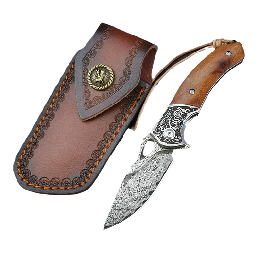 Outdoor VG10 Damascus Steel Folding Knife
