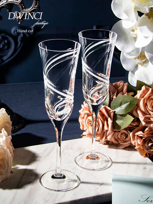 DAVINCI Vertigo Champagne Glasses - Goglasscup