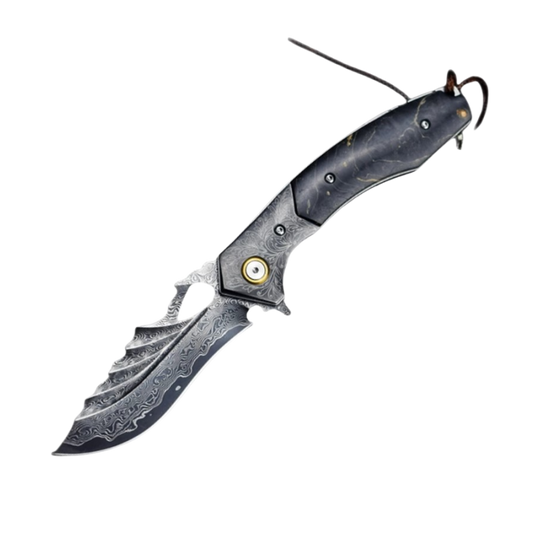 Folding Knife | VG10 Damascus Steel | Dark Night