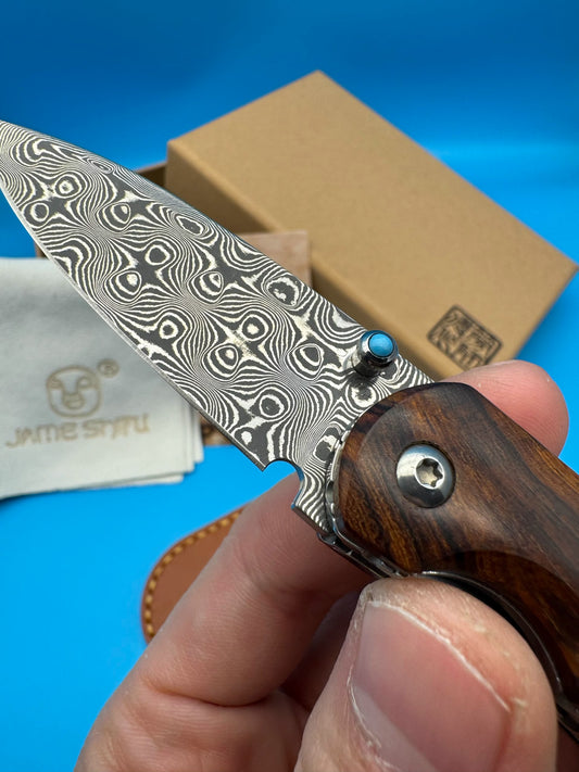 Folding Knife | Damascus Steel | VG10 Steel | Flying Fox