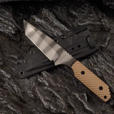 Outdoor Knife | CPM3V Alloy Steel | MS Series Seal Tiger Pattern Edition