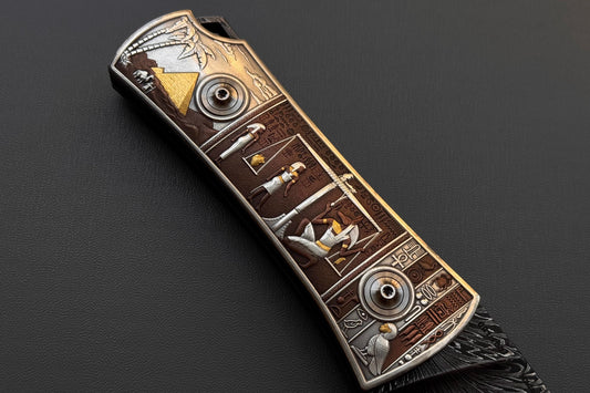 Egyptian Pharaoh Collection-level Damascus Knife