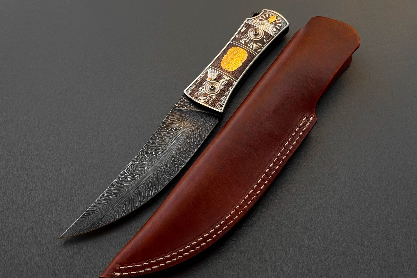 Egyptian Pharaoh Collection-level Damascus Knife