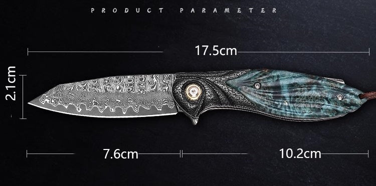 Folding Knife | Damascus Steel | Speedy