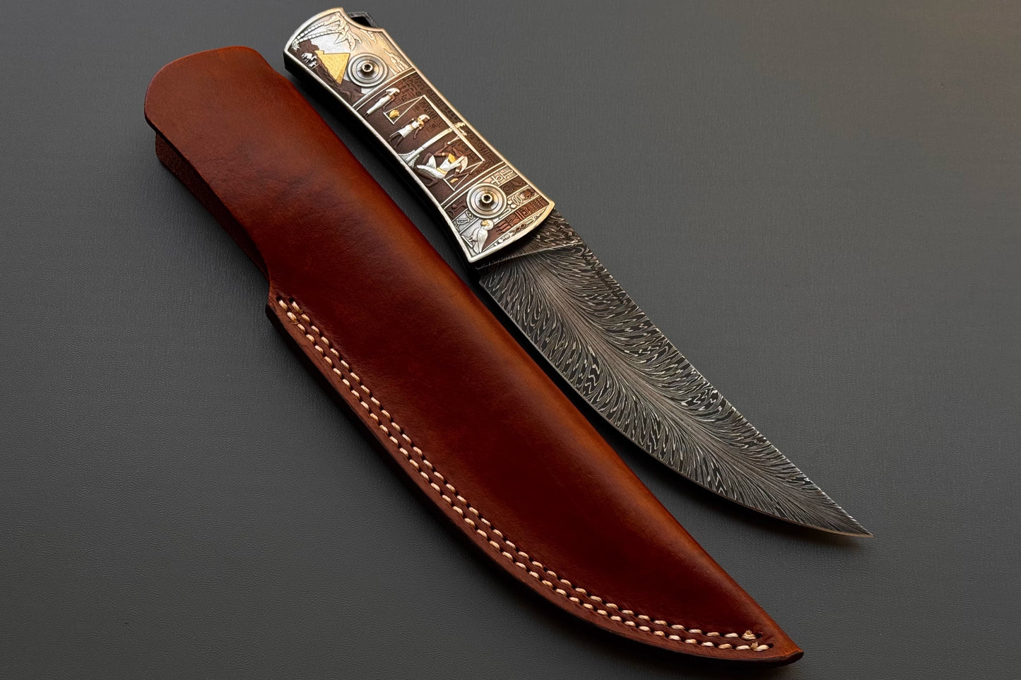 Egyptian Pharaoh Collection-level Damascus Knife