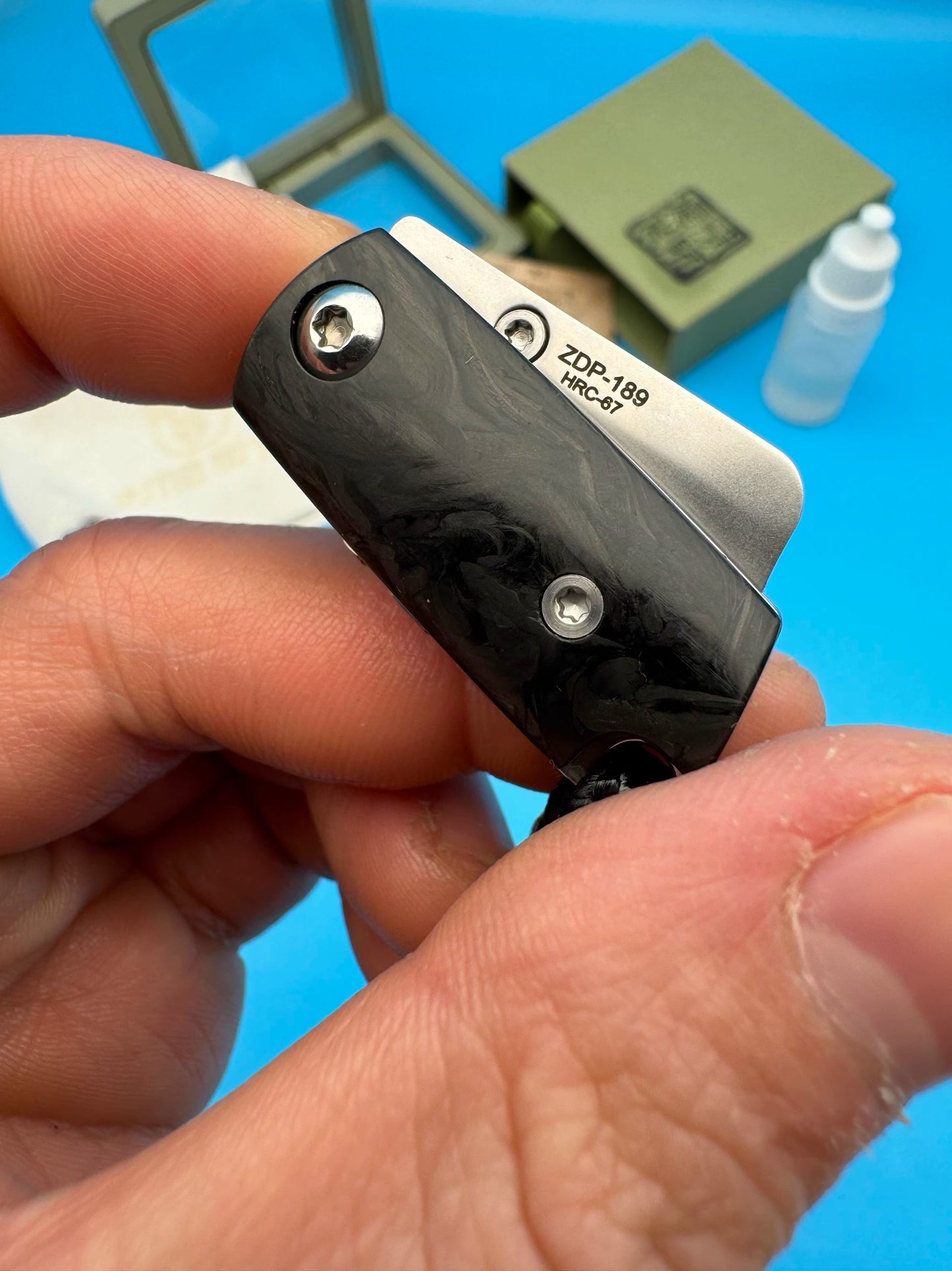 Pocket Knife | ZDP189 Steel | Fruit Knife | Magic Bean