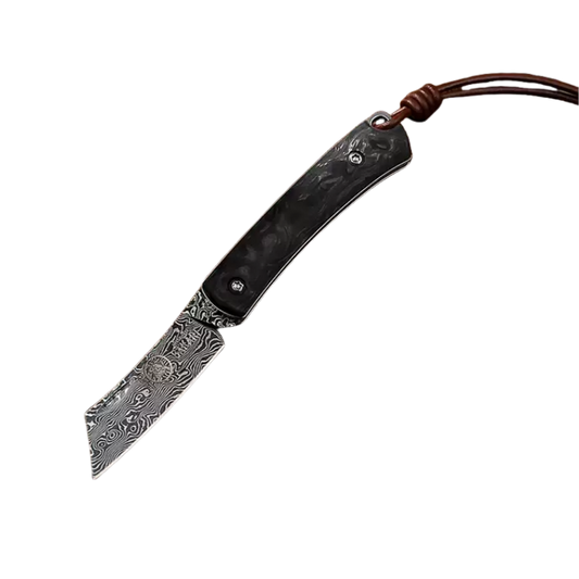 Folding Knife | Damascus Steel | Paring knife