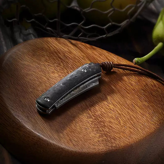 Folding Knife | Damascus Steel | Paring knife