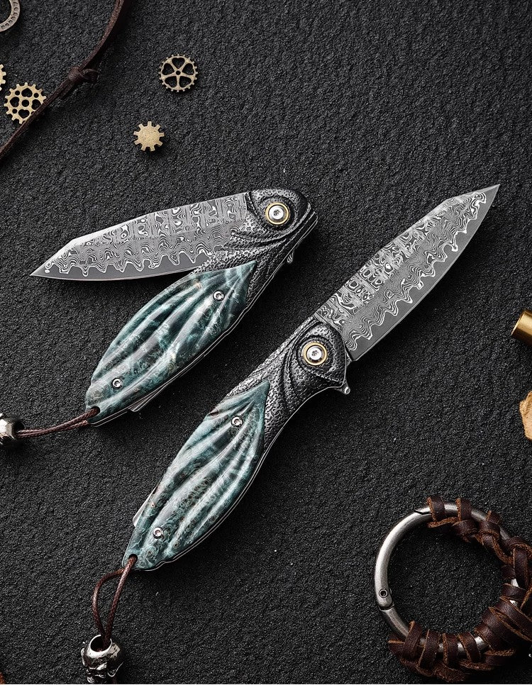 Folding Knife | Damascus Steel | Speedy