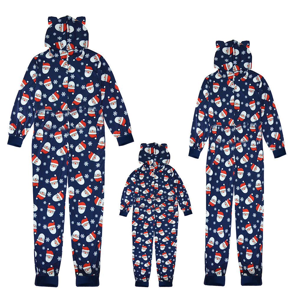 Christmas Hooded Loungewear Jumpsuit Family Outfit