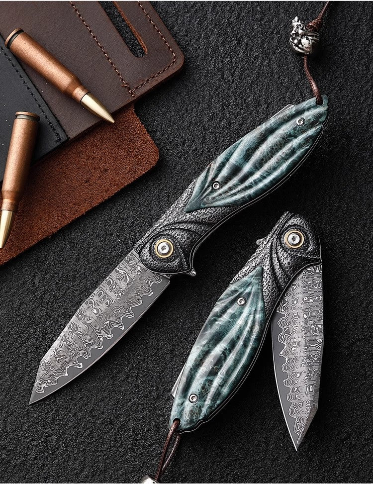 Folding Knife | Damascus Steel | Speedy