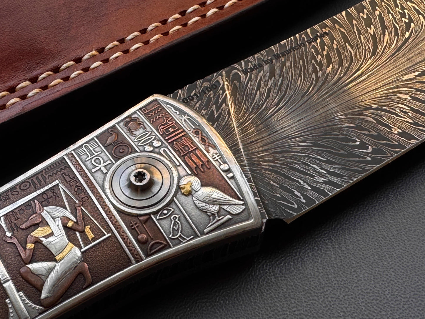 Egyptian Pharaoh Collection-level Damascus Knife