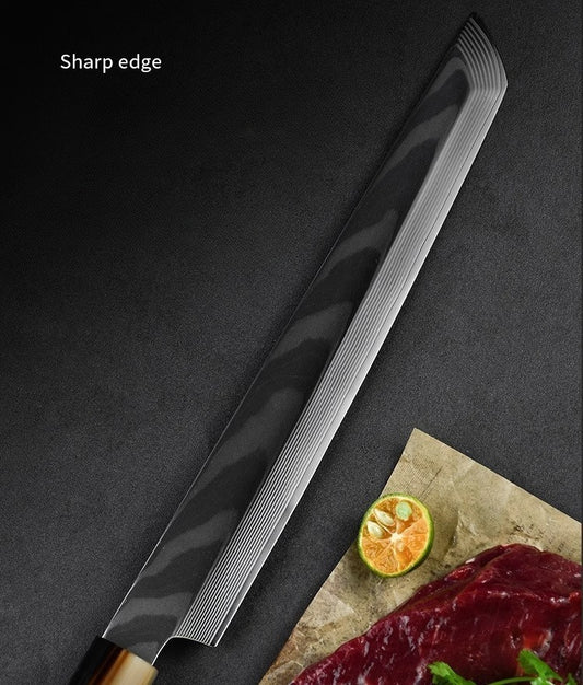 Damascus Steel Sashimi Knife with Octagonal Straight Handle