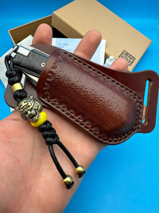 Folding knife | Carbon fiber handle | M390 steel | Breaking the Wind