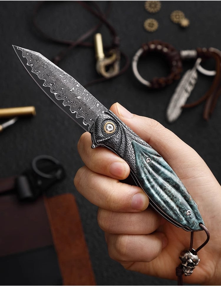 Folding Knife | Damascus Steel | Speedy