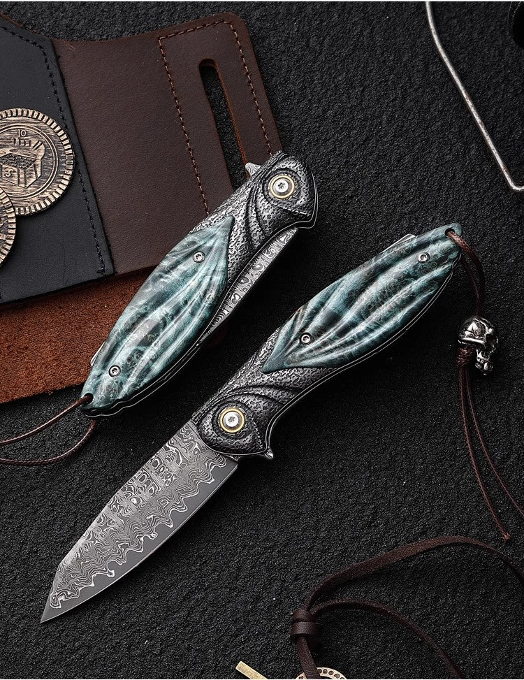 Folding Knife | Damascus Steel | Speedy