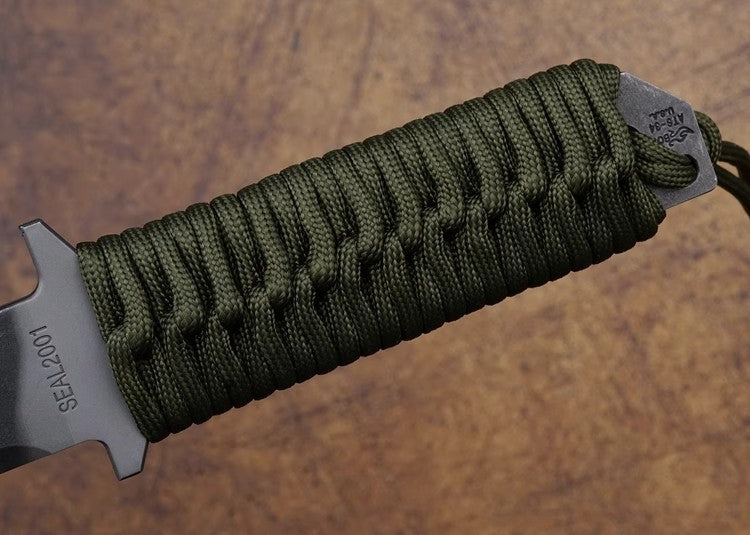Outdoor Camping Knife | BTSS Series Paracord Tiger Stripe |ATS-34 Alloy Steel
