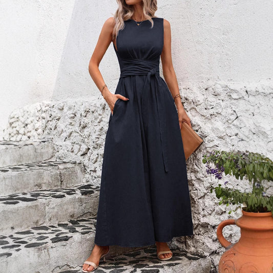 A-line Boat Neck Floor-Length Bridesmaid Dress With Ruffle