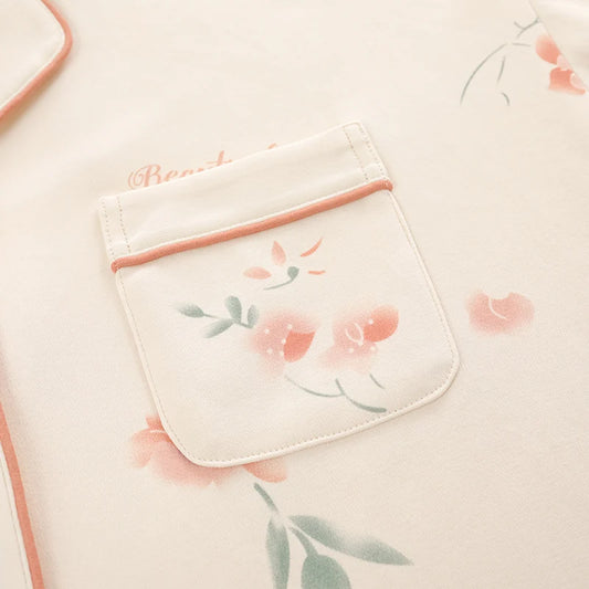 Cute Animals Cotton Long-sleeved Trousers Autumn And Winter Loungewear Pajamas Women's Homewear Suit KY-3638