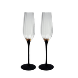 VIANASA'S Black Swan Champagne Flutes Goglasscup