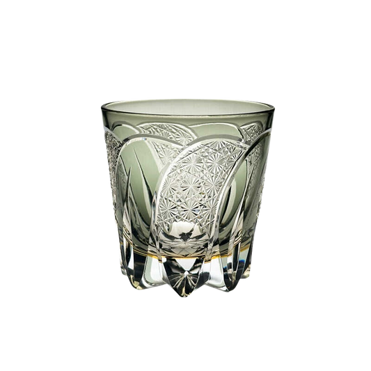 VIANASA'S Edo Kiriko Moon Rainbow Whiskey Glass - Goglasscup