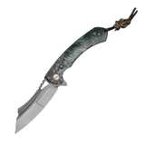 Forged Wootz Damascus Steel Folding Knife-Pirates of the Caribbean