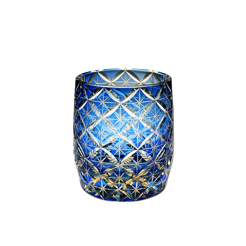 VIANASA'S Blue Starry Sky Edo Kiriko Whiskey Glass - Goglasscup