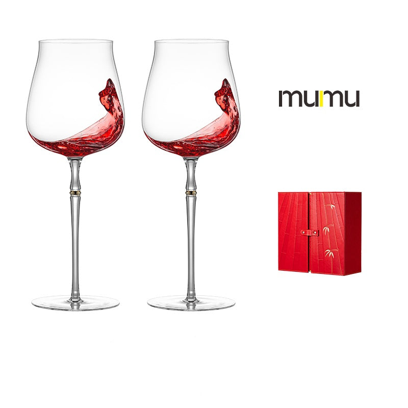 MUMU Handmade Bamboo Series Wine Glass - Goglasscup