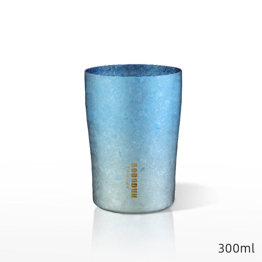 GOGLASSCUP Pure Titanium Gradient Painted Beer Mug
