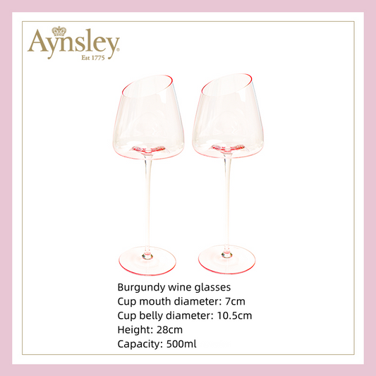Aynsley Lady Pink Champagne Glasses - Goglasscup