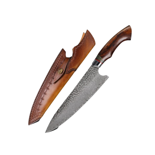 Chef's Knife |Handmade Damascus kitchen knife | Sandwood Handle