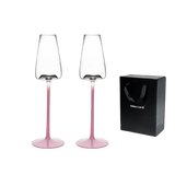 VIANASA'S Carat Pink Champagne Flutes - Goglasscup