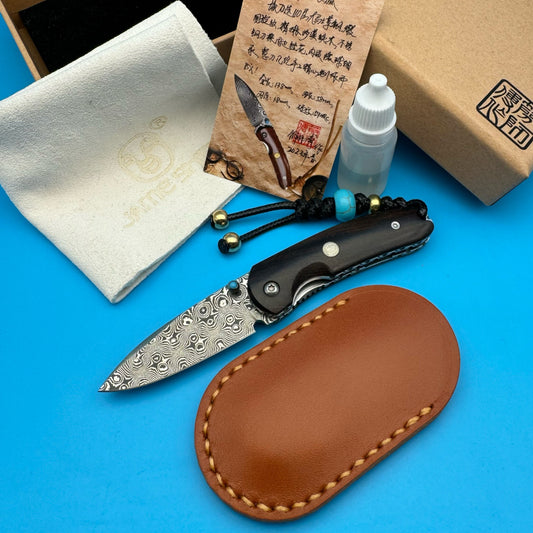 Folding Knife | Damascus Steel | VG10 Steel | Flying Fox