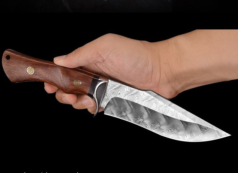 The Damascus Steel Bowie Knife