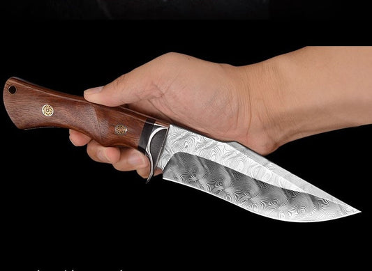 The Damascus Steel Bowie Knife