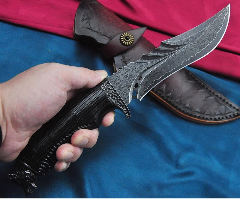 Where Legends Cut Deep: The Gray Wolf Damascus Survival Knife