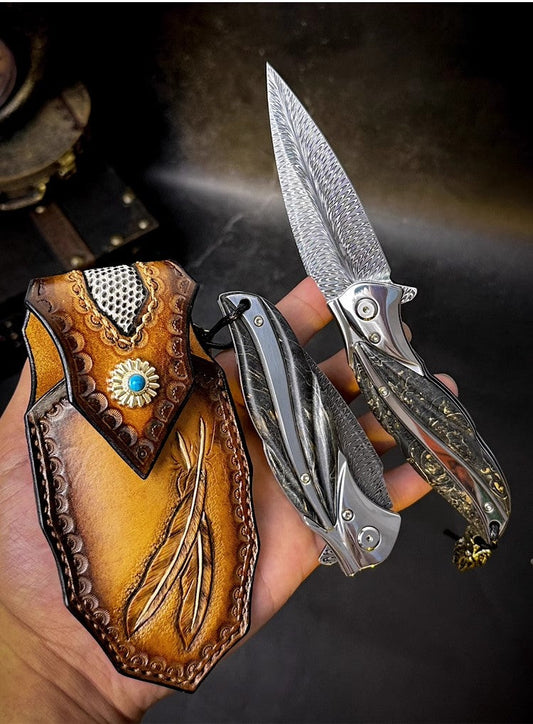 How many layers for feather Damascus?
