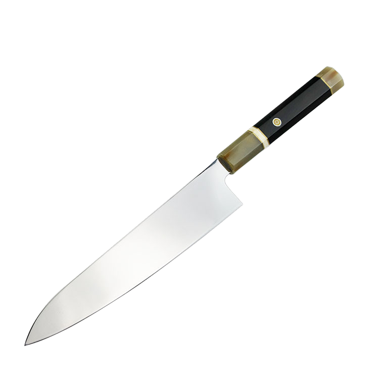 VG10 Chef's Knife | Mirror Finish | Double Horn Handle | Japanese Kiritsuke Knife