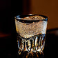 Golden Chrysanthemum Spray Edo Kiriko Whiskey Glass Goglasscup