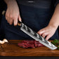 Damascus Steel Sashimi Knife with Octagonal Straight Handle