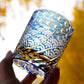 GOGLASSCUP Edo Kiriko Waves and Starry Sky Whiskey Glass GoGlassCup