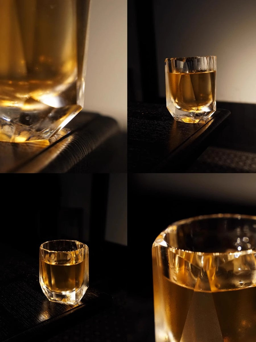 Cullinan K9 Crystal Whiskey Glass Rough Stone Cutting